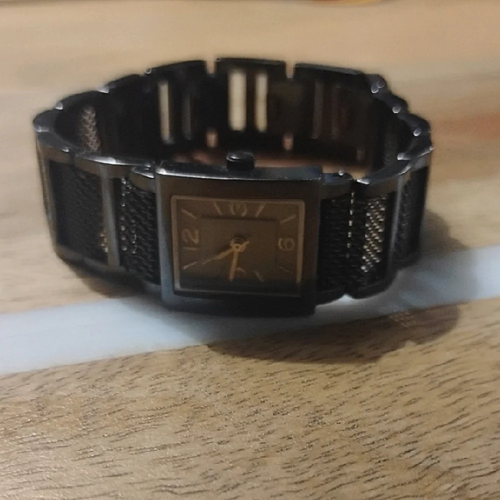 Fossil F2 Square Faced Stainless Steel Mesh Band Quartz Watch